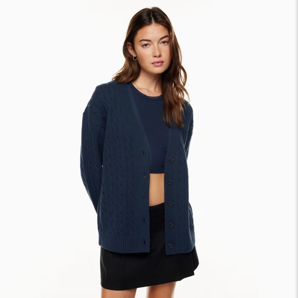 Sunday Best Navy Lamora Cardigan